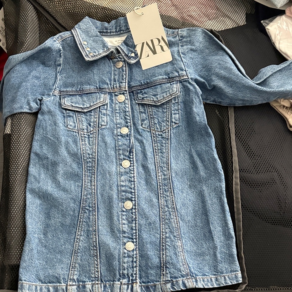 Zara Kids Light Blue Denim dress
